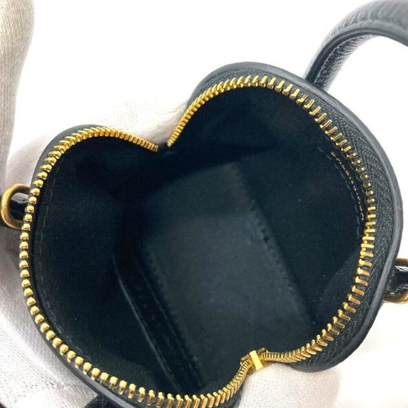 Authentic BALENCIAGA 639756 logo Villetop 2WAY Hand Bag Shoulder Bag Black - Picture 11 of 12